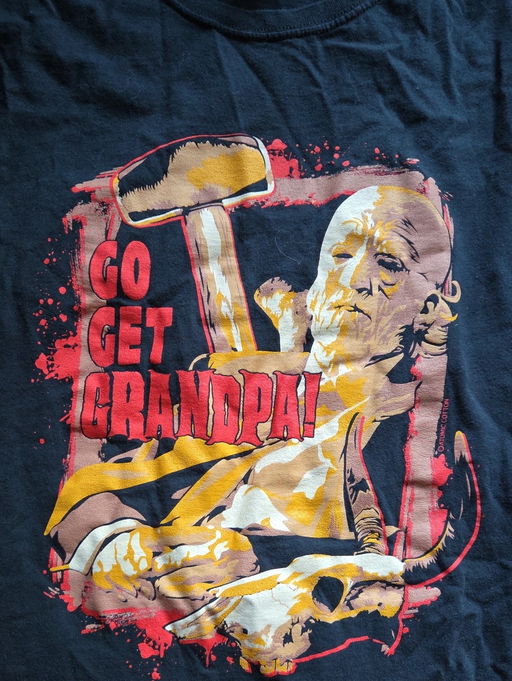 Go Get Grandpa! Graphic Tee - Black, Texas Chainsaw Massacre